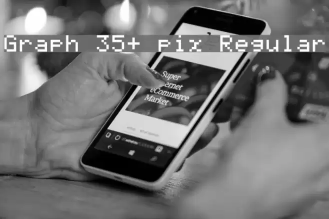 Graph 35+ pix Regular Font examples