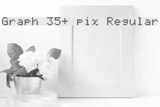 Graph 35+ pix Regular Font examples