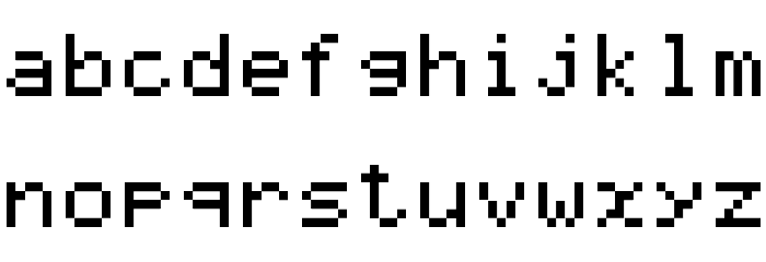 Graph 35+ pix Regular Font LOWERCASE