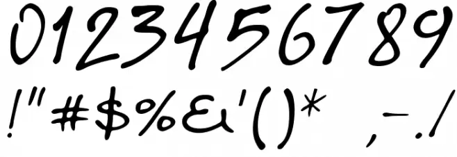 Graphe  Alpha Font OTHER CHARS