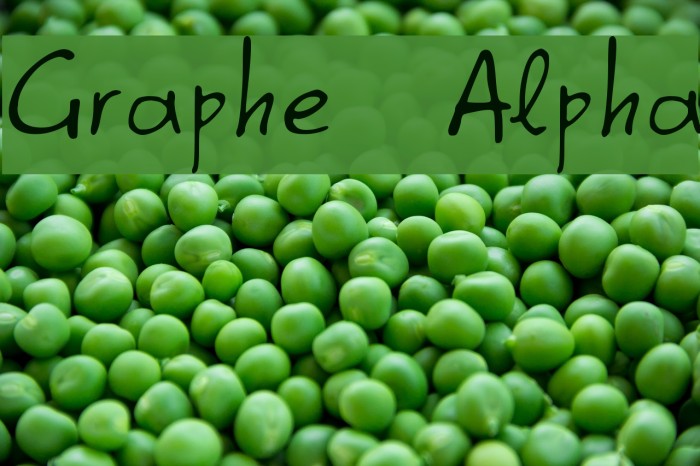 Graphe Alpha Font examples
