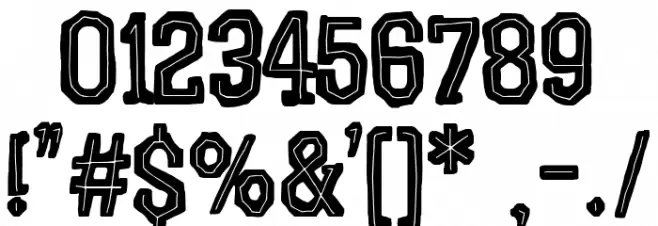 Graphic Dictatorship Font OTHER CHARS