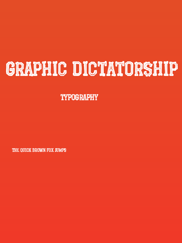 Graphic Dictatorship Poster