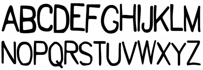 Graphic Disaster フォント 大文字