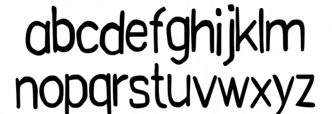 Graphic Disaster フォント 小文字