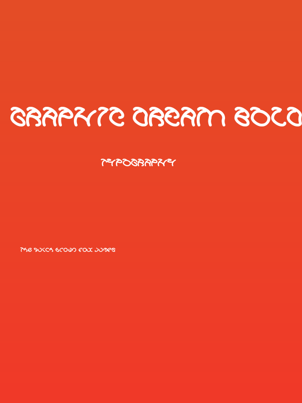 Graphic Dream Bold Poster