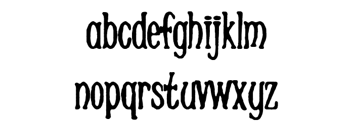 Graphic Lady Font LOWERCASE