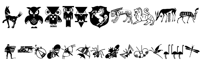 GraphicAnimals Font OTHER CHARS