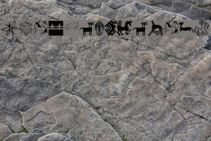 GraphicAnimals Font examples