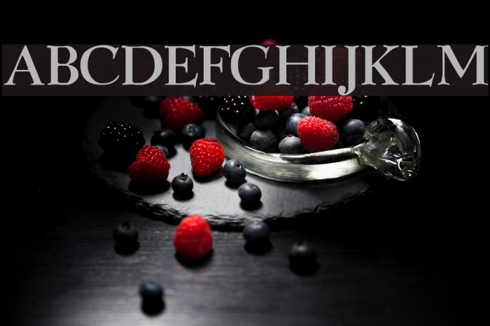GraphicLight Font examples