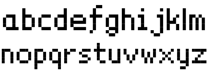 GraphicPixel Font LOWERCASE