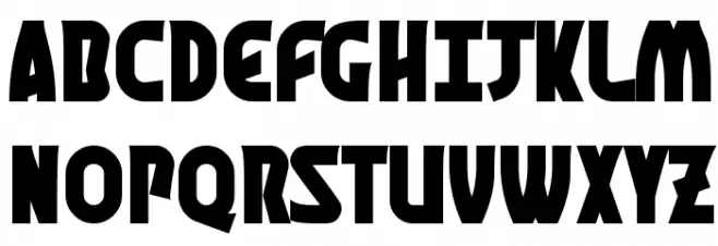 Graphisme Bold Font Litere mari