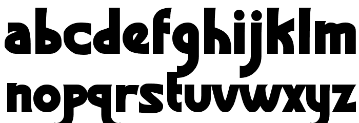 Graphisme Bold Font LOWERCASE