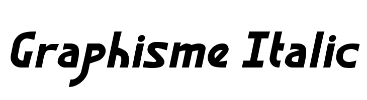 Graphisme Italic  Free Fonts Download