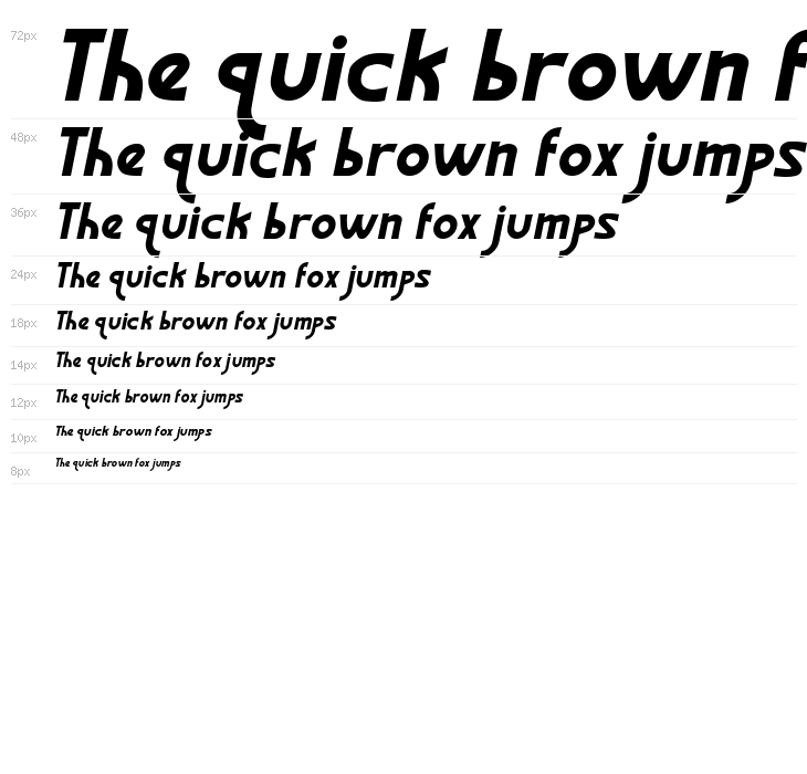 Graphisme Italic Waterfall