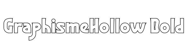 GraphismeHollow Bold  免费字体下载