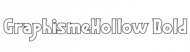 GraphismeHollow Bold  フリーフォントのダウンロード