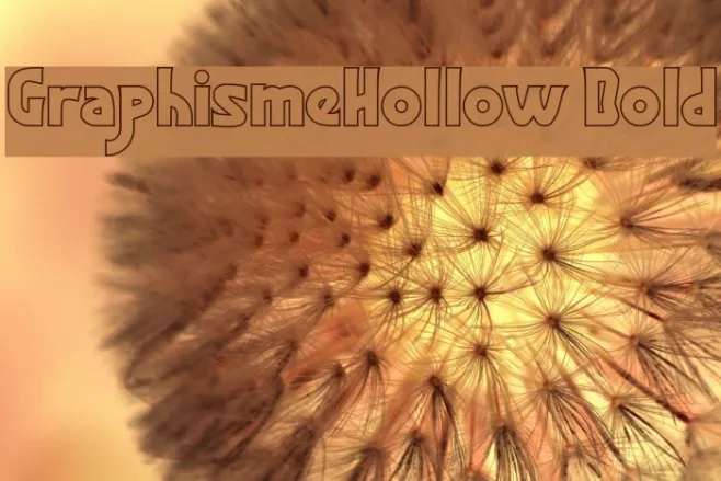 GraphismeHollow Bold Example 1