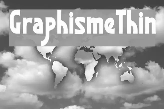 GraphismeThin Font examples