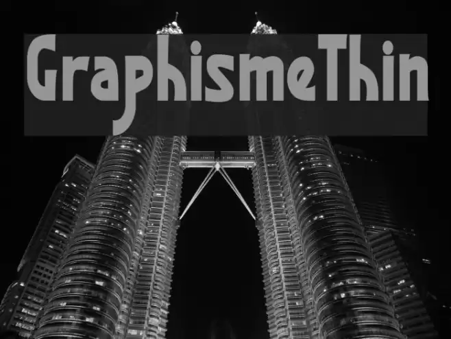 GraphismeThin Font examples