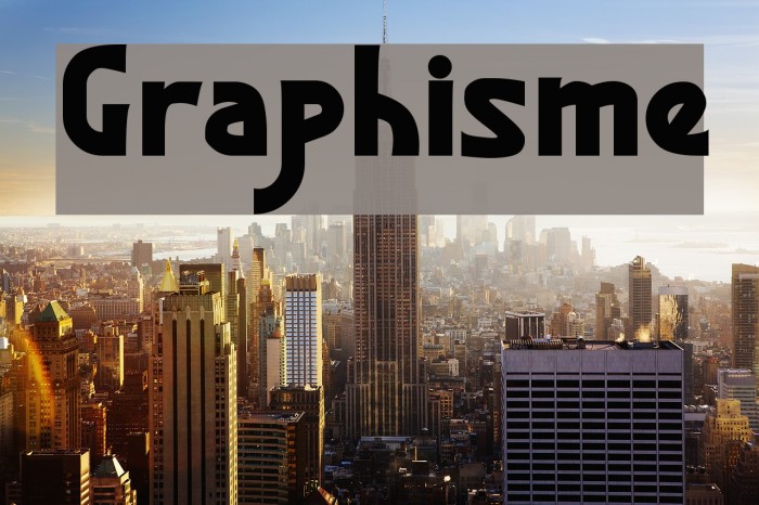Graphisme Font examples