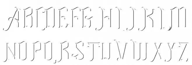 Graphite Inline Schriftart Groß