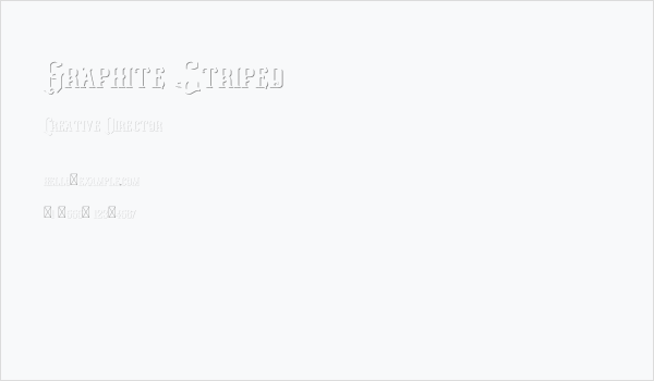 Graphite Striped Business Card