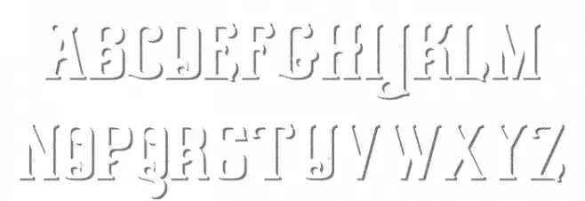 Graphite Striped Шрифта строчной