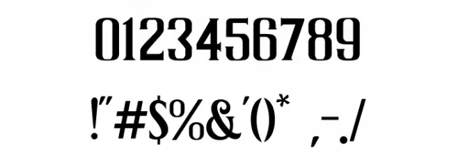 Graphite Font OTHER CHARS