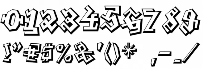 Graphitti Font OTHER CHARS