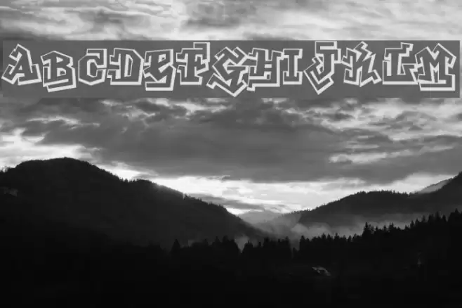 Graphitti Font examples