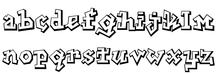 Graphitti Font LOWERCASE