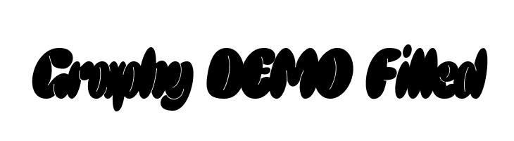 Graphy DEMO Filled  Frei Schriftart Herunterladen