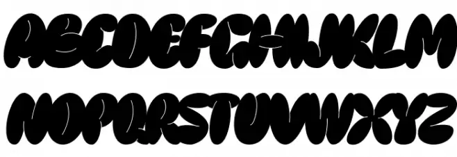 Graphy DEMO Filled Font OTHER CHARS