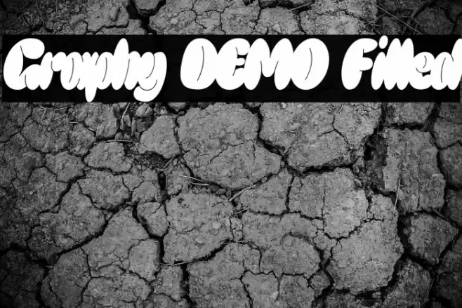 Graphy DEMO Filled Font examples