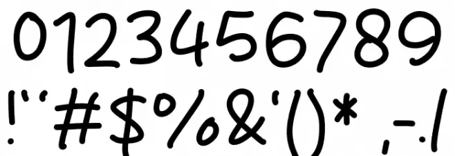 Graphy Note Font OTHER CHARS