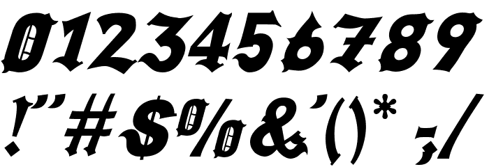 Grappa Font OTHER CHARS