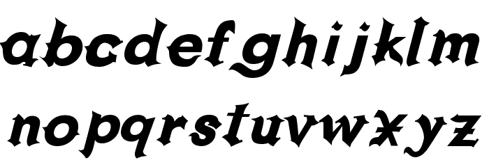 Grappa Font LOWERCASE