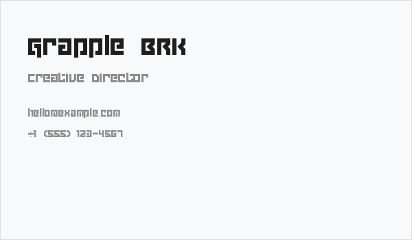 Grapple BRK Business Card