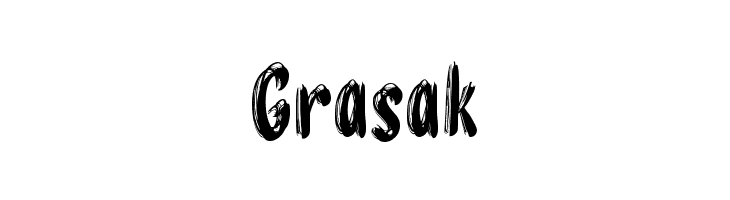 Grasak  Frei Schriftart Herunterladen