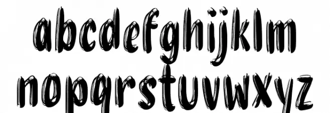 Grasak फ़ॉन्ट लोअरकेस