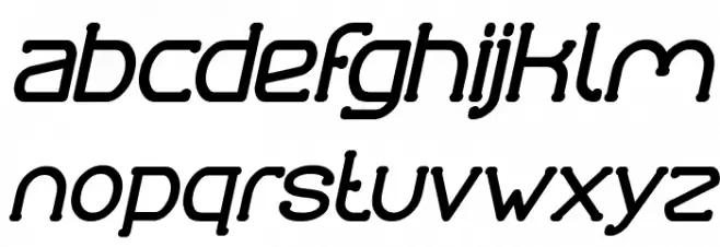 Grass Hopper Bold Italic Caratteri MINUSCOLO
