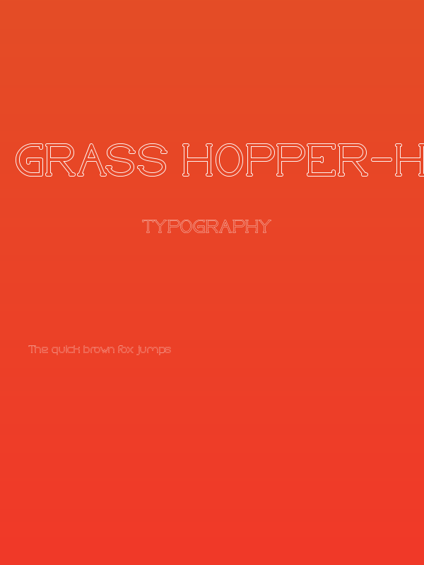 Grass Hopper-Hollow Poster