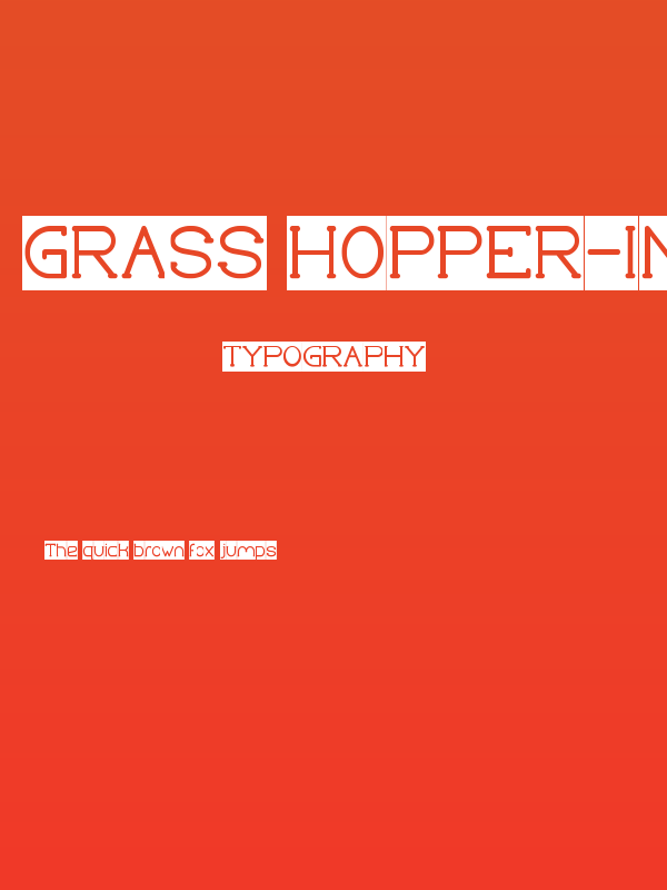 Grass Hopper-Inverse Poster