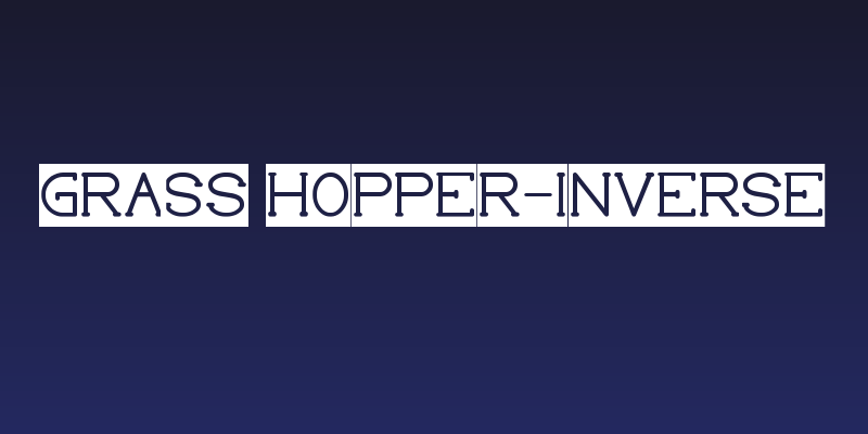 Grass Hopper-Inverse Social Header