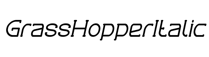 Grass Hopper Italic  免费字体下载