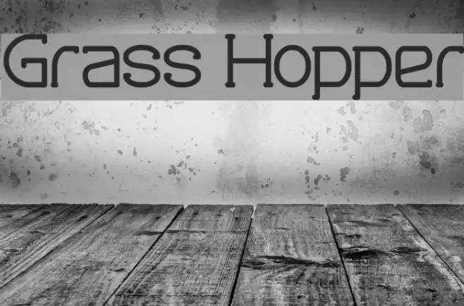 Grass Hopper Font examples