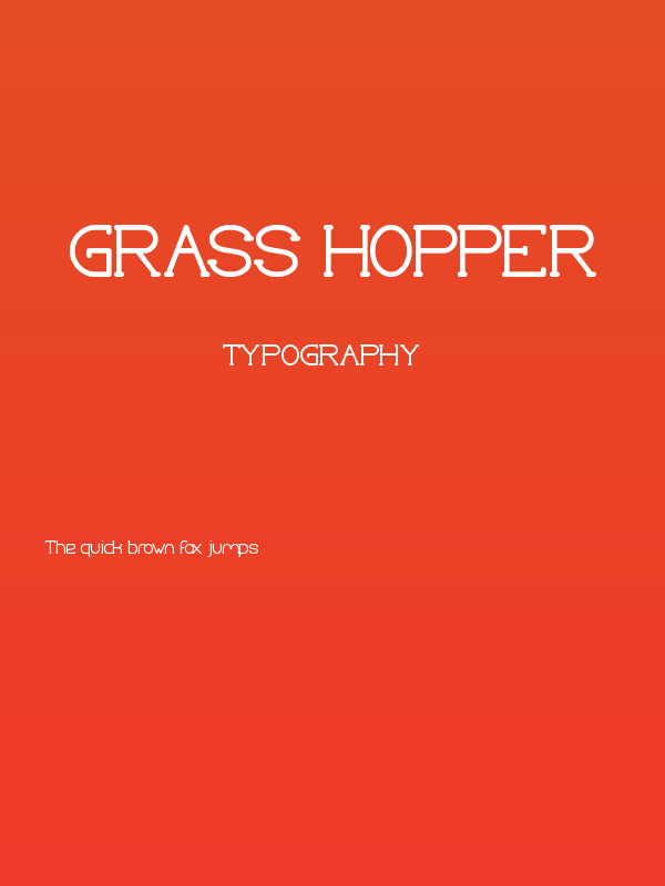 Grass Hopper Poster