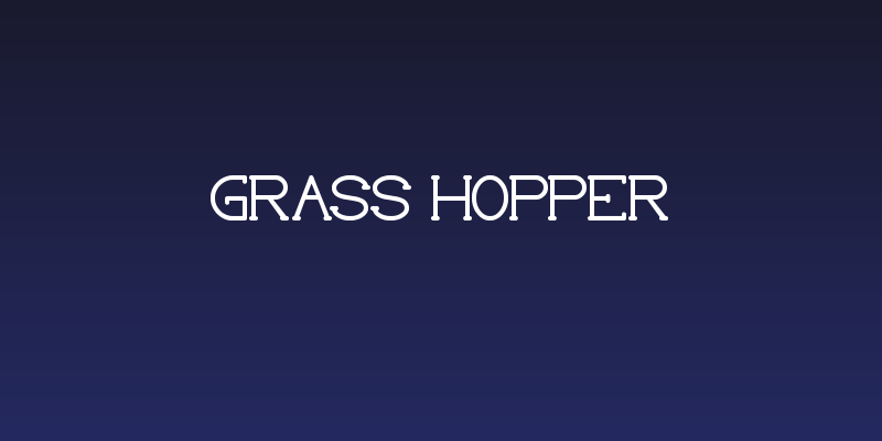 Grass Hopper Social Header