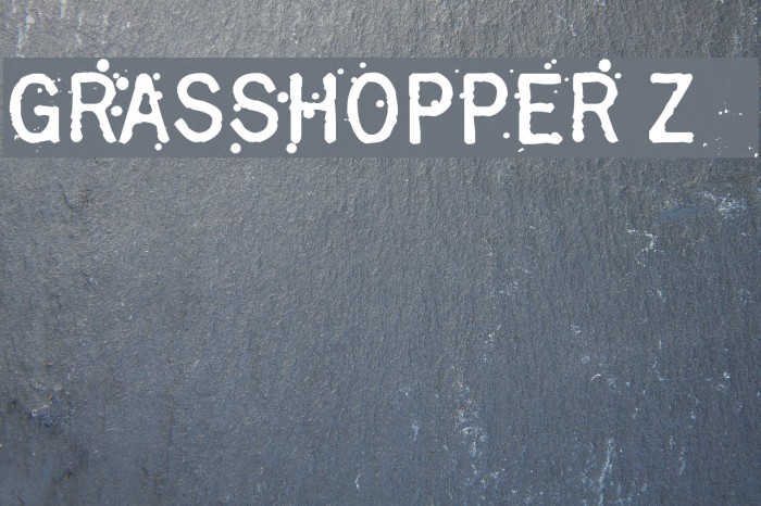 Grasshopper Z Font examples